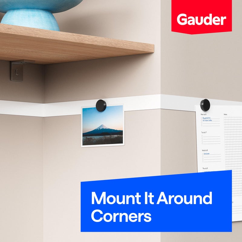 GAUDER Self-Adhesive Metal Tape - Ideal for Tonie Figures & Shelves - Holding Surface for Magnets - Ferrous Tape with Foam Adhesive - Thin Metal Steel Strip (10 ft x 1.4 in) - Image 5